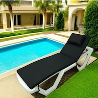 Katlanır Taşınabilir Fermuarlı Şezlong Minderi Plaj Kamp Çadır Yatağı Kamp Matı 175 X55x5 Cm Siyah Siyah Katlanır Taşınabilir Fermuarlı Şezlong Minderi Plaj Kamp Çadır Yatağı Kamp Matı 175 X55x5 Cm Siyah Siyah
