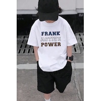 Uyguntarz Çocuk Frank Active Power Baskılı Pamuklu Tshirt Beyaz Uyguntarz Çocuk Frank Active Power Baskılı Pamuklu Tshirt Beyaz