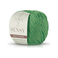 Sensy Premium Amigurumi Ipi Punch Panç Baby Soft Cotton 50 Gr Örgü Ip Yeşil