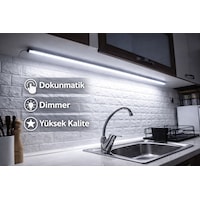 Dokunmatik 120cm 6000k Beyaz Işık Tak Çalıştır Led Mutfak, Dolap, Tezgah Altı, Duvar Dekoratif Gece Lambası Beyaz Işık Dokunmatik 120cm 6000k Beyaz Işık Tak Çalıştır Led Mutfak, Dolap, Tezgah Altı, Duvar Dekoratif Gece Lambası Beyaz Işık