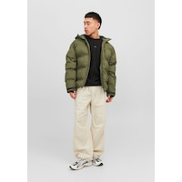 Jack & Jones Kapüşonlu Cep Detaylı Puffer Mont - Sweep 12238998 Olive Night Krem Jack & Jones Kapüşonlu Cep Detaylı Puffer Mont - Sweep 12238998 Olive Night Krem