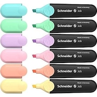 Schneider Pastel Fosforlu Kalem 6'lı Set Çok Renkli