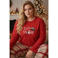 Siyah İnci Nakışlı Büyük Beden Polar Kışlık Örme Pijama Takım 25222579 Kırmızı Siyah İnci Nakışlı Büyük Beden Polar Kışlık Örme Pijama Takım 25222579 Kırmızı