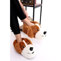 Wordex Hayvanlı H10 Köpekli Kışlık Kadın Erkek Çocuk Panduf Ev Içi Sessiz Taban Panduf Taba Wordex Hayvanlı H10 Köpekli Kışlık Kadın Erkek Çocuk Panduf Ev Içi Sessiz Taban Panduf Taba