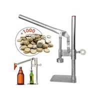 Soda Gazoz Kapağı Kapatma Makinesi Şişe Kapatma Aleti 1000 Kapak Gümüş Soda Gazoz Kapağı Kapatma Makinesi Şişe Kapatma Aleti 1000 Kapak Gümüş