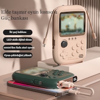 Taşınabilir Mini Oyun Konsolu Apple Uyumlu iOS-type-c Hızlı Çift Şarj Girişli Power Bank 3.2inç Retro 10000 Oyun Taşınabilir Mini Oyun Konsolu Apple Uyumlu iOS-type-c Hızlı Çift Şarj Girişli Power Bank 3.2inç Retro 10000 Oyun