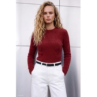 Sateen Sakallı Triko - Kırmızı-137819 Sateen Sakallı Triko - Kırmızı-137819