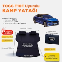 Togg T10f Uyumlu Araç Kamp Yatağı Siyah Togg T10f Uyumlu Araç Kamp Yatağı Siyah