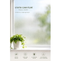 Deconitte Statik Cam Filmi Fırçalı Desen Yapışkansız Buzlu Cam Ve Duşakabin Kaplama Uv Koruma Folyo 60cmx100cm Deconitte Statik Cam Filmi Fırçalı Desen Yapışkansız Buzlu Cam Ve Duşakabin Kaplama Uv Koruma Folyo 60cmx100cm