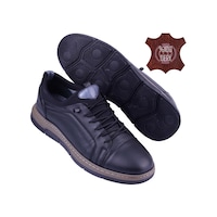 Detector Hakiki Deri Ortopedik Erkek Ayakkabı Alv640 Siyah Detector Hakiki Deri Ortopedik Erkek Ayakkabı Alv640 Siyah