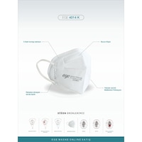 Ege Maske 4014-K Ffp2 Nr N95 Ventilsiz Maske 25'Li Ege Maske 4014-K Ffp2 Nr N95 Ventilsiz Maske 25'Li