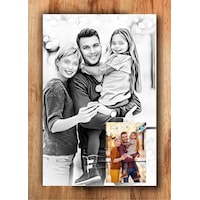 Kişiye Özel Karakalem Mdf Tablo Kişiye Özel Karakalem Mdf Tablo