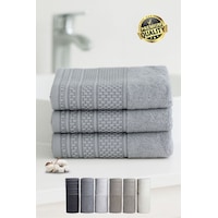 Softure 3 Lü El Yüz Havlusu Günlük Kullanım 50x90 Cm Yumuşak, Dayanıklı, Hızlı Kuruyan Gri Softure 3 Lü El Yüz Havlusu Günlük Kullanım 50x90 Cm Yumuşak, Dayanıklı, Hızlı Kuruyan Gri