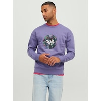 Jack & Jones Jack&jones Sıfır Yaka Mor Erkek Sweatshirt 12242366 001 Jack & Jones Jack&jones Sıfır Yaka Mor Erkek Sweatshirt 12242366 001