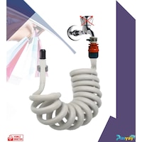 Plasyay Spiral Balkon Yıkama Hortum SetiÖzel Gri Ölçü-120 Cm Plasyay Spiral Balkon Yıkama Hortum SetiÖzel Gri Ölçü-120 Cm