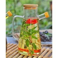 Mithra Life 2 Adet Bambu Kapaklı Borosilikat Cam Yağdanlık 900 Ml Mıt1071 Mithra Life 2 Adet Bambu Kapaklı Borosilikat Cam Yağdanlık 900 Ml Mıt1071