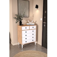 Df11103 6 Çekmeceli Şifonyer Modern Yatak Odası Bebek Odası Çamaşır, Kıyafet Düzenleyici Dolap Çam-beyaz Df11103 6 Çekmeceli Şifonyer Modern Yatak Odası Bebek Odası Çamaşır, Kıyafet Düzenleyici Dolap Çam-beyaz
