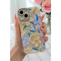 Fibaks iPhone 15 Uyumlu Kılıf Renk Geçişli Taşlı Kamera Lens Korumalı Simli Yeşil Çiçek Desenli Darbe Emici Kapak Fibaks iPhone 15 Uyumlu Kılıf Renk Geçişli Taşlı Kamera Lens Korumalı Simli Yeşil Çiçek Desenli Darbe Emici Kapak