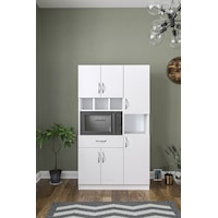 Ae-3080 Anka Beyaz Çok Amaçlı Mutfak Dolabı & Banyo Dolabı 6 Kapa Ae-3080 Anka Beyaz Çok Amaçlı Mutfak Dolabı & Banyo Dolabı 6 Kapa