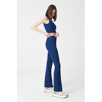 Los Ojos Kadın Lacivert Yüksek Bel Toparlayıcı Çift Cepli Ispanyol Paça Tayt Bootcut Lacivert Lacivert Los Ojos Kadın Lacivert Yüksek Bel Toparlayıcı Çift Cepli Ispanyol Paça Tayt Bootcut Lacivert Lacivert