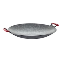 Oms 40 Cm Granit Saç Kavurma Tava Kapaksız 3225 Gri Siyah Oms 40 Cm Granit Saç Kavurma Tava Kapaksız 3225 Gri Siyah
