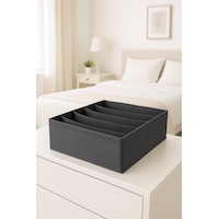 Adarya Home 5 Bölmeli Katlanabilir Pantolon Gömlek Kazak Düzenleyici Saklama Kutusu Organizer Gri Adarya Home 5 Bölmeli Katlanabilir Pantolon Gömlek Kazak Düzenleyici Saklama Kutusu Organizer Gri
