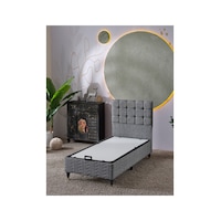 Beehanem Bengü Keten Gri 90x190 Tek Kişilik Keten Kumaş Baza Başlık Takımı 2'li Set 90 x 190 Beehanem Bengü Keten Gri 90x190 Tek Kişilik Keten Kumaş Baza Başlık Takımı 2'li Set 90 x 190