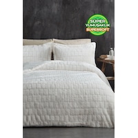 Evlen Home Çift Taraflı Kişilik Kürk Yatak Örtüsü Uyku Seti Yumuşak Dolgulu Wellsoft Peluş 3 Parça Benita Krem Krem Evlen Home Çift Taraflı Kişilik Kürk Yatak Örtüsü Uyku Seti Yumuşak Dolgulu Wellsoft Peluş 3 Parça Benita Krem Krem