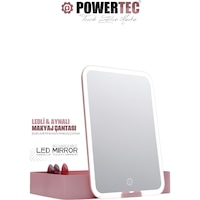 Powertec Tr-130 Şarjlı Ledli & Aynalı Taşınabilir Makyaj Çantası Powertec Tr-130 Şarjlı Ledli & Aynalı Taşınabilir Makyaj Çantası