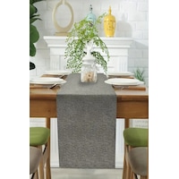 Elegance Antrasit Keten 40 X 140 Runner / Amerikan Servis Antrasit Elegance Antrasit Keten 40 X 140 Runner / Amerikan Servis Antrasit