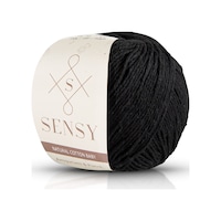 Sensy Premium Amigurumi Ipi Punch Panç Baby Soft Cotton 50 Gr Örgü Ip Siyah Sensy Premium Amigurumi Ipi Punch Panç Baby Soft Cotton 50 Gr Örgü Ip Siyah
