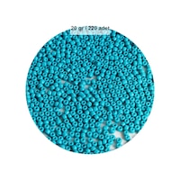 Turquaz Mavi Renk 4 Mm Yaklaşık 220 Adet/20 Gram Cam Boncuk Oya Yazma Bileklik Ve Kolye Turquaz Mavi Renk 4 Mm Yaklaşık 220 Adet/20 Gram Cam Boncuk Oya Yazma Bileklik Ve Kolye