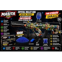 Masita Gel Blaster Su Topu Su Maymuncuğu Atan Oyuncak Şarjlı Tam Otomatik. 70 Cm Karma Renk Ve Model Gönderilir Çok Renkli Masita Gel Blaster Su Topu Su Maymuncuğu Atan Oyuncak Şarjlı Tam Otomatik. 70 Cm Karma Renk Ve Model Gönderilir Çok Renkli