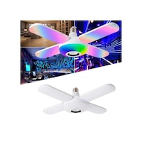 RGB Led Yapraklı Bluetooth Renkli Müzik Lambası Katlanır Ampül Ku RGB Led Yapraklı Bluetooth Renkli Müzik Lambası Katlanır Ampül Ku