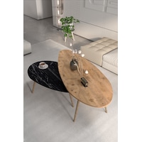 Orta Sehpa Seti Modern 2 Li Ahşap Ayaklı Salon Oturma Odası Dekoratif Sehpa Takımı 8888 Ceviz Efes Siyah Orta Sehpa Seti Modern 2 Li Ahşap Ayaklı Salon Oturma Odası Dekoratif Sehpa Takımı 8888 Ceviz Efes Siyah