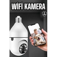 Güvenlik Kamerası Wifi Kamera Duylu Ev Kamerası Wifi Bağlantılı Dönebilen Güvenlik Kamerası Wifi Kamera Duylu Ev Kamerası Wifi Bağlantılı Dönebilen