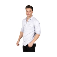 Deepsea Erkek Gri Fitilli Çıtçıtlı Kot Gömlek 300421 Gri Deepsea Erkek Gri Fitilli Çıtçıtlı Kot Gömlek 300421 Gri