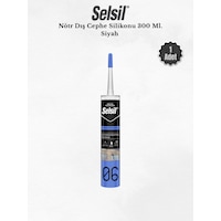 Selsil Nötr Dış Cephe Silikonu Siyah 300 Ml. Siyah Selsil Nötr Dış Cephe Silikonu Siyah 300 Ml. Siyah
