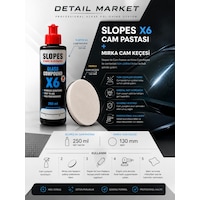Slopes Cam Çizik Giderici Pasta 250 Ml Ve Mirka Cam Keçesi 130 Mm Set Slopes Cam Çizik Giderici Pasta 250 Ml Ve Mirka Cam Keçesi 130 Mm Set
