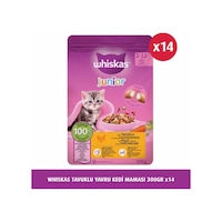 Whiskas Junior Tavuklu Yavru Kedi Maması 300 G X 14 Whiskas Junior Tavuklu Yavru Kedi Maması 300 G X 14