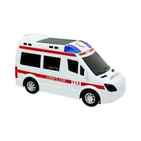 Oyuncak Ambülans Pilli Işıklı Sesli Oyuncak Ambülans Pilli Işıklı Sesli
