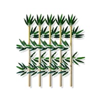 Cihan Çiçekçilik Yapay Yapraklı Dekoratif Bambu Çubuğu 80 Cm 5 Adet Islak Doku Çok Renkli Cihan Çiçekçilik Yapay Yapraklı Dekoratif Bambu Çubuğu 80 Cm 5 Adet Islak Doku Çok Renkli
