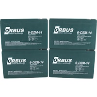 Orbus 12v 14 Ah Elektrikli Bisiklet Aküsü 4'lü Set Orbus 12v 14 Ah Elektrikli Bisiklet Aküsü 4'lü Set