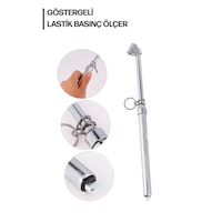 Lastik Basınç Hava Ölçer Kalem Tekerlek Ölçme Metal 160 Psi Lastik Basınç Hava Ölçer Kalem Tekerlek Ölçme Metal 160 Psi