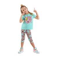 Denokids Mshb&g Şimsek Leo Kız Çocuk T-shirt Tayt Takım Çok Renkli Denokids Mshb&g Şimsek Leo Kız Çocuk T-shirt Tayt Takım Çok Renkli