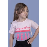Toontoy Kids Toontoy Kız Çocuk Crop Model Cebi Reflektör Detaylı Baskılı Tişört Pudra Toontoy Kids Toontoy Kız Çocuk Crop Model Cebi Reflektör Detaylı Baskılı Tişört Pudra