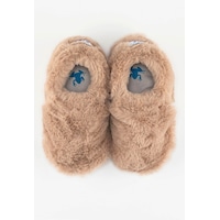 Hopfrög Kids Furry Bej Kürk Barefoot Patik Bej Hopfrög Kids Furry Bej Kürk Barefoot Patik Bej