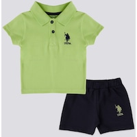 U.S. Polo Assn. Lisanslı Collar Yeşil Bebek Takımı 5274-43238 Sarı U.S. Polo Assn. Lisanslı Collar Yeşil Bebek Takımı 5274-43238 Sarı