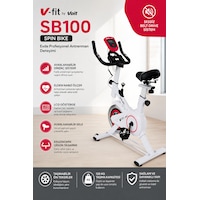 V-fit By Voit Sb-100 Spin Bike-beyaz V-fit By Voit Sb-100 Spin Bike-beyaz