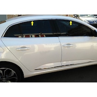 Renault Megane 4 Sd Krom Üst Cam Çerçevesi 2016 Sonrası 6 Prç Renault Megane 4 Sd Krom Üst Cam Çerçevesi 2016 Sonrası 6 Prç